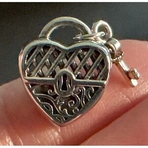 Pandora 790971 Key to My Heart Charm Sterling Silver S925 ALE Retired
